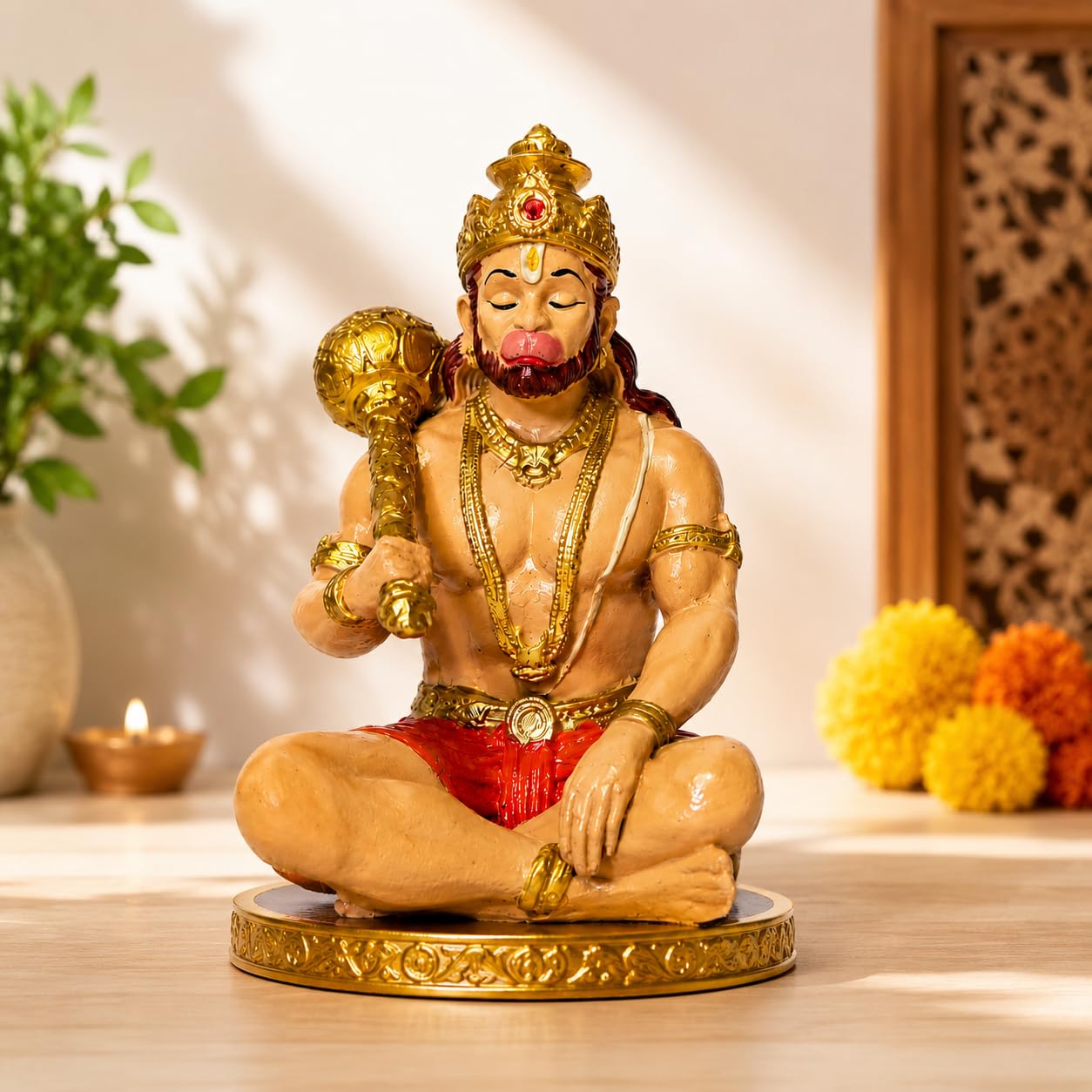 Hanuman Murti Idol for Car Dashboard, Home & Office Desk |