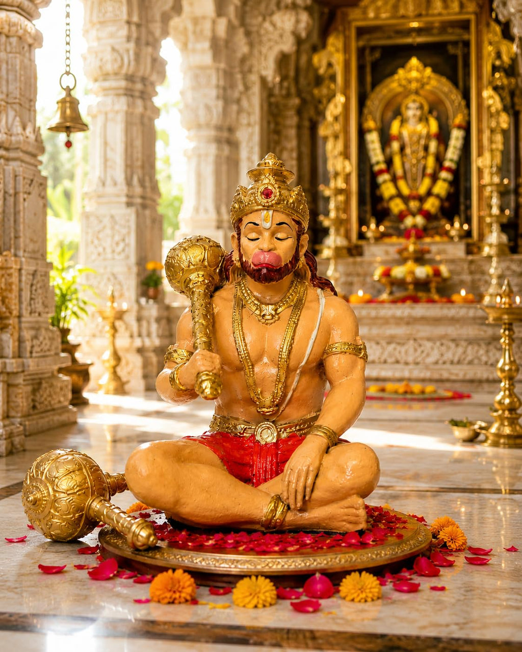 Hanuman Murti Idol for Car Dashboard, Home & Office Desk |