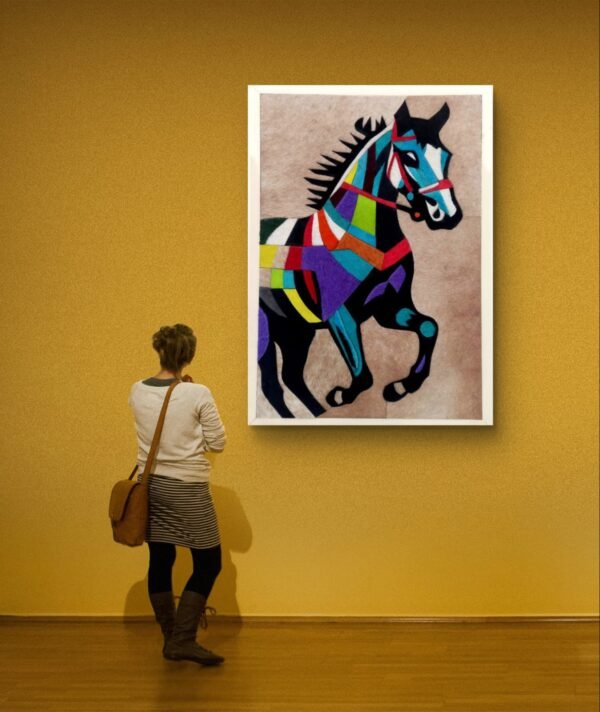 SETHI AESTHETIC Luxury Leather Horse Portrait Wall Art Frame for Home & Office Wall Decor | 12x16 Inch Decorative Wall Décor | Premium Leather Artwork with MDF Base - Image 6