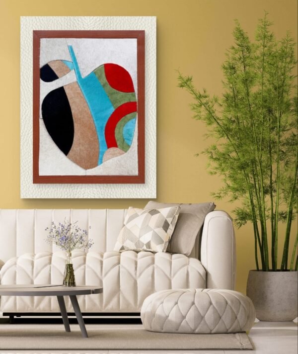 SETHI AESTHETIC Luxury Leather Surfing Wall Art Frame for Home & Office Wall Decor | 12x16 Inch Decorative Wall Décor | Premium Leather Artwork with MDF Base - Image 4