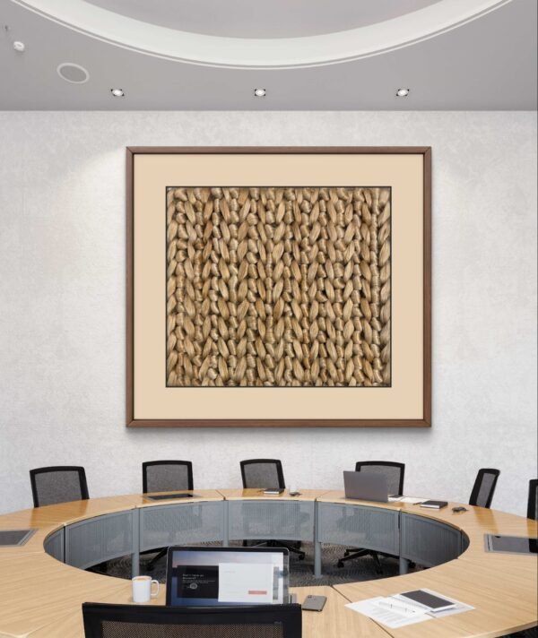SETHI AESTHETIC Handmade Designer Fabric Tapestry Brown Wall Art Decor - 16x16 Inch, Unique Home Décor Piece Decorative Accessories for Home and Office Decor - Image 7