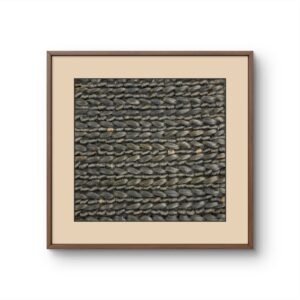 SETHI AESTHETIC Handmade Designer Fabric Tapestry Black Wall Art Decor - 16x16 Inch, Unique Home Décor Piece Decorative Accessories for Home and Office Decor