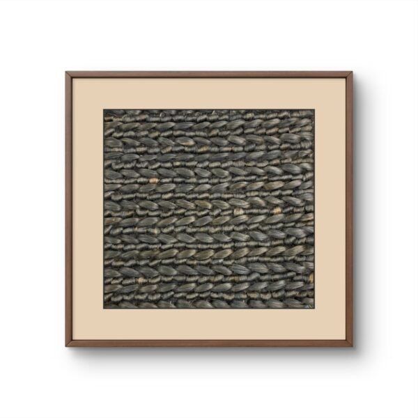 SETHI AESTHETIC Handmade Designer Fabric Tapestry Black Wall Art Decor - 16x16 Inch, Unique Home Décor Piece Decorative Accessories for Home and Office Decor