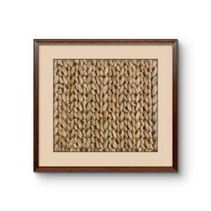 SETHI AESTHETIC Handmade Designer Fabric Tapestry Brown Wall Art Decor - 16x16 Inch, Unique Home Décor Piece Decorative Accessories for Home and Office Decor