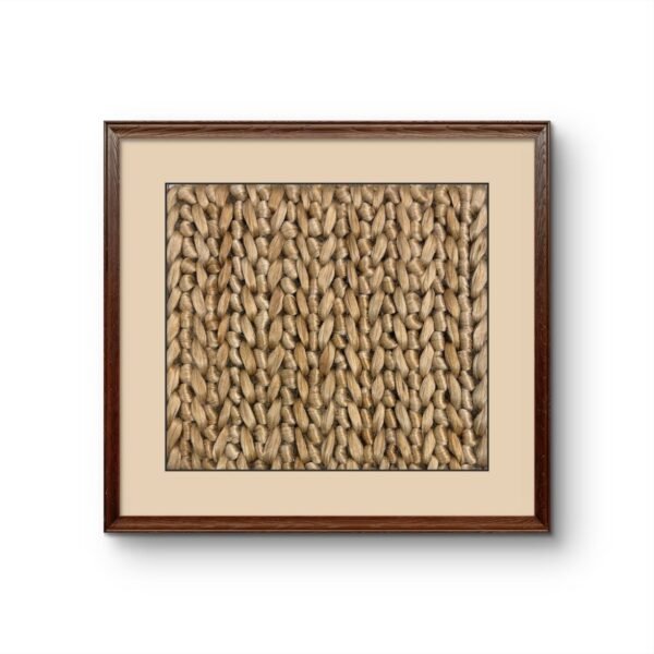 SETHI AESTHETIC Handmade Designer Fabric Tapestry Brown Wall Art Decor - 16x16 Inch, Unique Home Décor Piece Decorative Accessories for Home and Office Decor