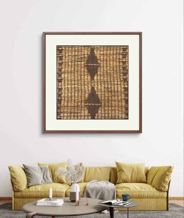 SETHI AESTHETIC Handmade Designer Fabric Wall Art Frame for Home Decor | Handmade Jute Rope Designer Wall Decor | Art Boho Decor Decorative Wall Art - Image 5