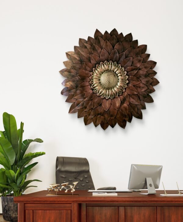 Sethi Aesthetic  Metal Flower Wall Art - Image 2