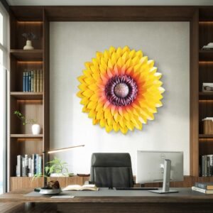 Sethi Aesthetic Metal Sunflower (Yellow)