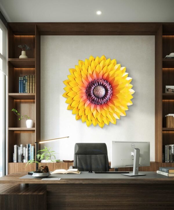 Sethi Aesthetic Metal Sunflower (Yellow)