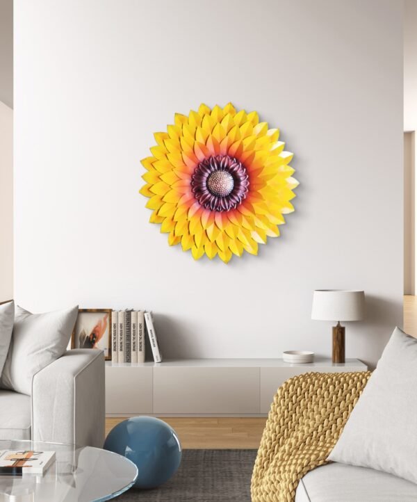 Sethi Aesthetic Metal Sunflower (Yellow) - Image 4