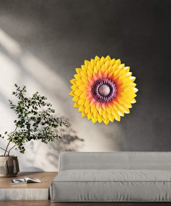 Sethi Aesthetic Metal Sunflower (Yellow) - Image 6