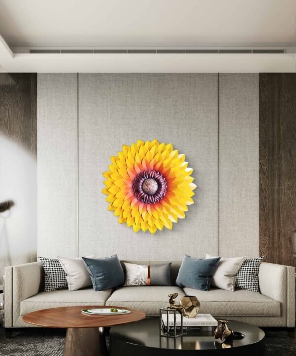 Sethi Aesthetic Metal Sunflower (Yellow) - Image 7