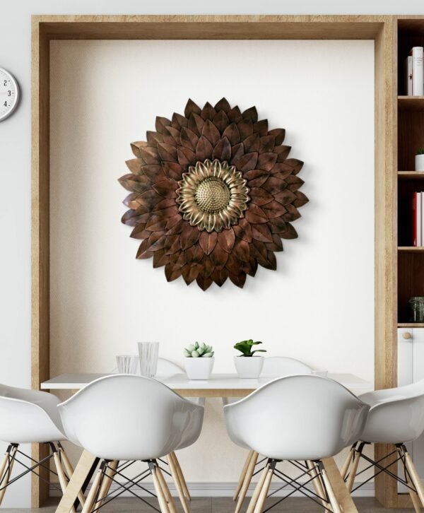 Sethi Aesthetic  Metal Flower Wall Art - Image 3